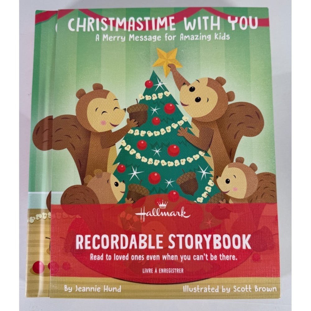 Hallmark Recordable Christmas Storybook Christmastime With You Squirrel‎ Family